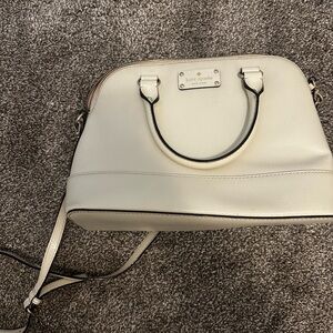 Kate Spade Cream Satchel with Classic Design